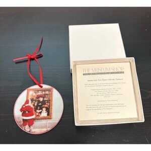 Santa With Renoir Two Sisters Christmas Ornament By The Art Institute Of Chicago